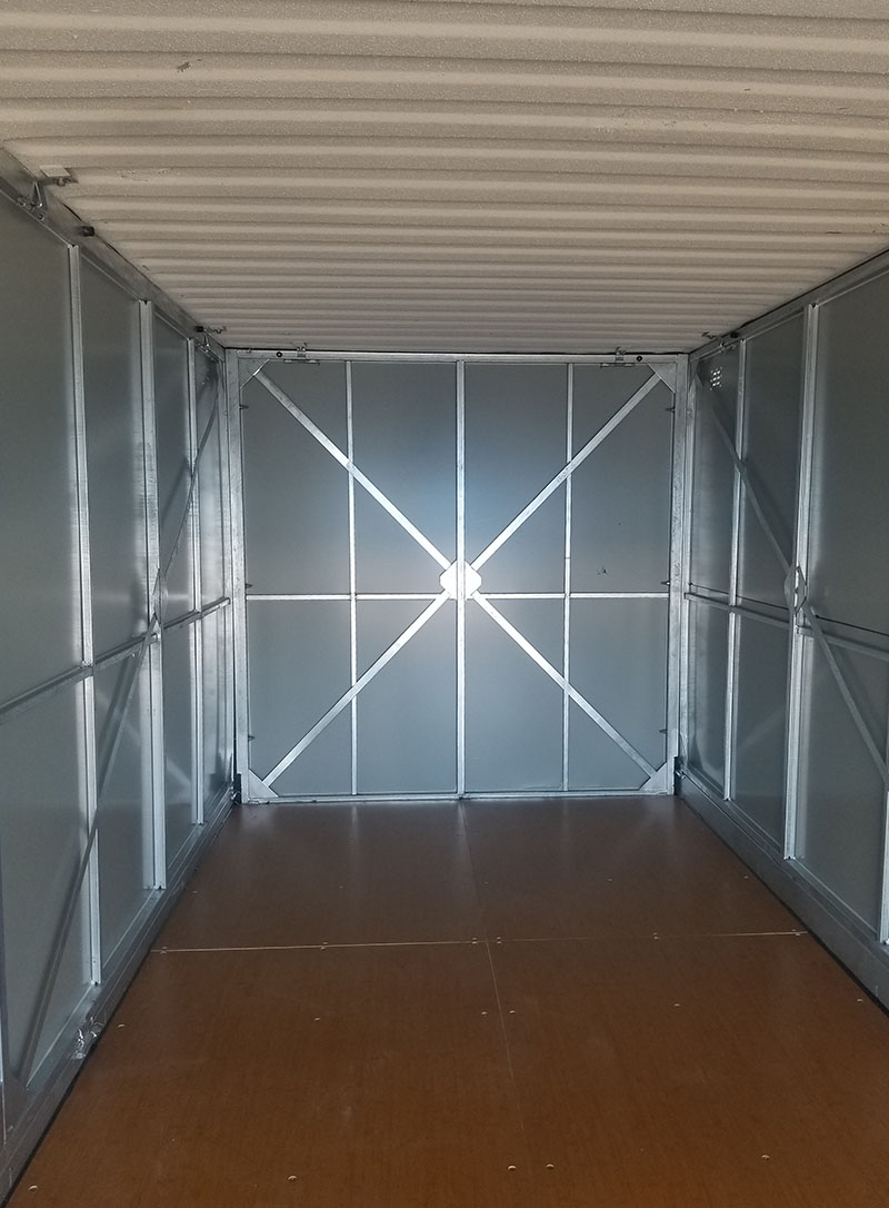 pop-up micro storage facilities interior view